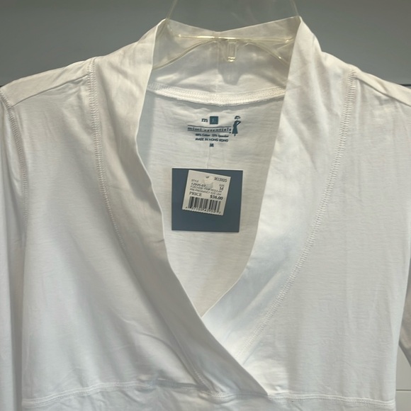 White long sleeve maternity T - Picture 4 of 5